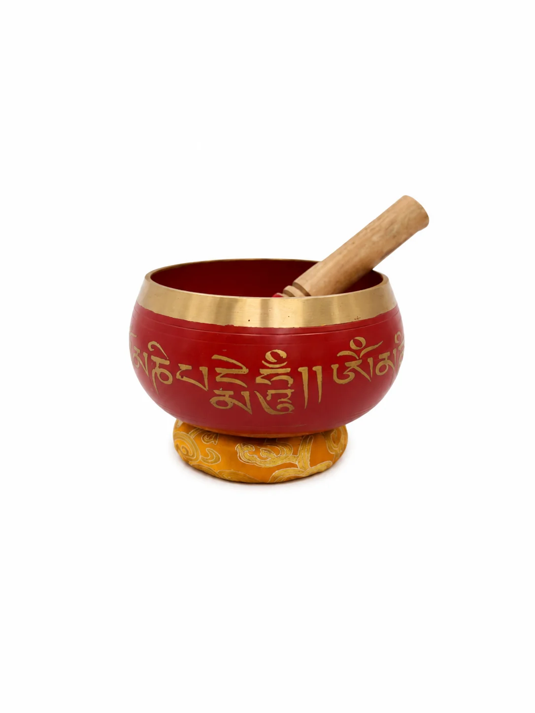 Machine Made Red Singing Bowl